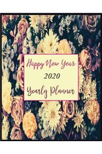 Happy New Year 2020 Yearly Planner