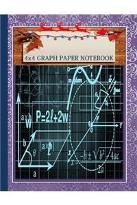 Blank Graphing Compositions Notebook Best Chistmas Gifts ideas for Math Students Laboratory Home projects or Crafts 4x4 inches120 pages.