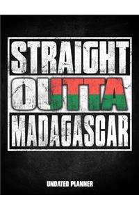 Straight Outta Madagascar Undated Planner