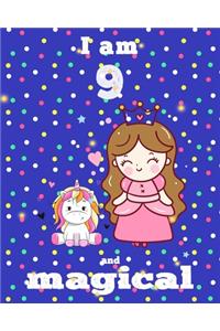 unicorn journal i am 9 and magical