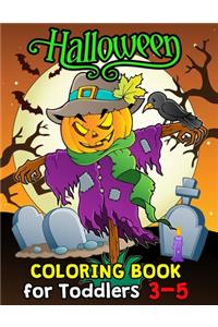 Halloween Coloring Book for Toddlers 3-5