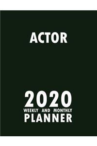 Actor 2020 Weekly and Monthly Planner