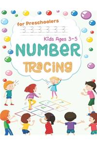 Number Tracing Book for Preschoolers and Kids Ages 3-5