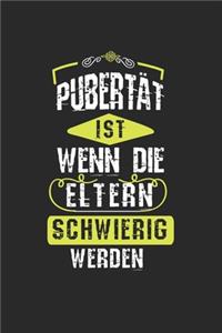 Pubertät ist, wenn die Eltern schwierig werden
