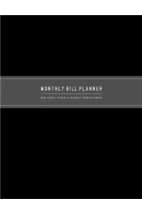 Monthly Bill & Organizer Planner