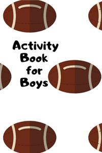 Activity Book for Boys: Activities Book for Kids Ages 4-8 Draw and Write Journal with Puzzles Games and Writing Prompts - Great Gift for Boys