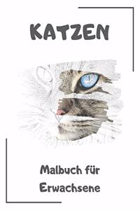 Katzen Malbuch für Erwachsene: Katzenmotive zum Ausmalen und Entspannen