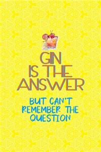 Gin Is The Answer But Can't Remember The Question