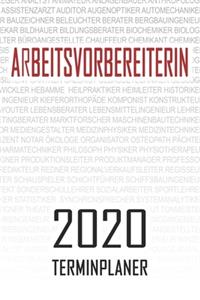 Arbeitsvorbereiterin - 2020 Terminplaner