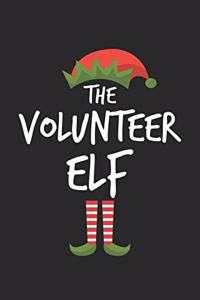 Funny Volunteer Elf Christmas Notebook Gift