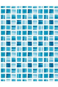 Mosaic Blue Tile Notebook - College Ruled