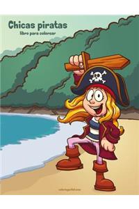 Chicas piratas libro para colorear 1