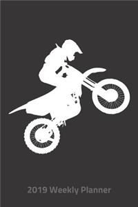 Plan on It 2019 Weekly Calendar Planner - Motocross Dirt Bike Motorcycle Racing
