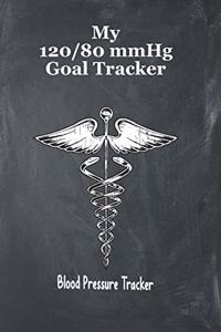 My 120/80 mmHg Goal Tracker Blood Pressure Tracker