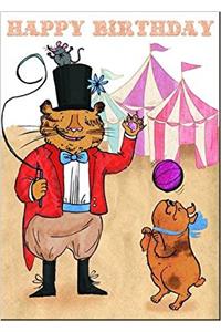 Happy Birthday Colouring: Circus