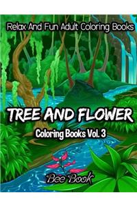Tree and Flower Coloring Books Vol. 3