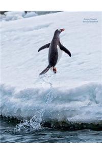 Gentoo Penguin Unruled Notebook