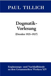 Dogmatik-Vorlesung: (dresden 1925-1927)