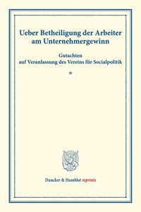Ueber Betheiligung Der Arbeiter Am Unternehmergewinn