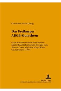 Das Freiburger Abgb-Gutachten