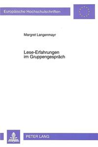 Lese-Erfahrungen Im Gruppengespraech