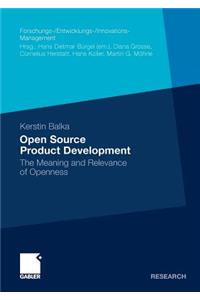 Open Source Product Development
