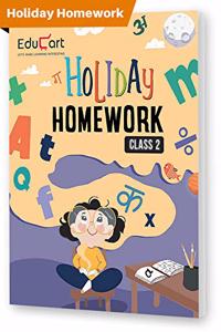 Educart Holiday Homework Workbook for Class 2