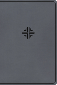 CSB Large Print Thinline Bible, Value Edition, Charcoal Leathertouch