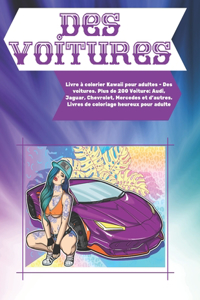 Livre à colorier Kawaii pour adultes - Des voitures. Plus de 200 Voiture