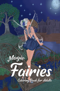 Magic Fairies Coloring Book for Adults