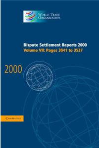 Dispute Settlement Reports 2000: Volume 7, Pages 3041-3537