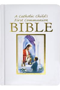 Catholic Child's Traditions First Communion Gift Bible-Nab-Boy