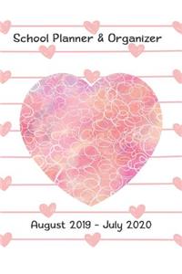 School Planner & Organizer August 2019 - July 2020
