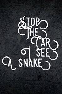 Stop The Car I See a Snake