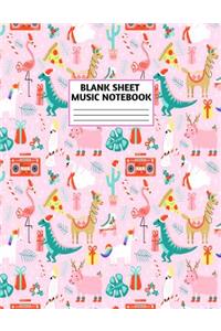 Blank Sheet Music Notebook