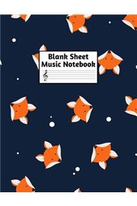 Blank Sheet Music Notebook