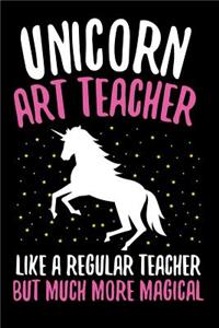 Unicorn Art Teacher Like A Regular Teacher But Much More Magical