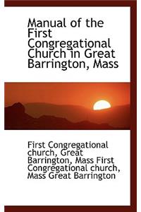 Manual of the First Congregational Church in Great Barrington