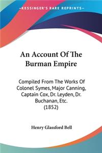 An Account Of The Burman Empire