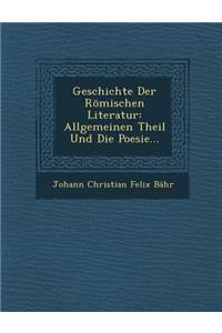 Geschichte Der Romischen Literatur