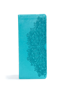 CSB Ultrathin Reference Bible, Teal Leathertouch