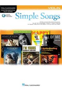 Simple Songs - Instrumental Play-Along for Violin (Book/Online Audio)