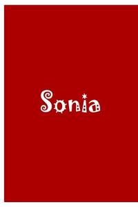 Sonia - Personalized Journal / Red / Blank Lined Pages / Ethi Pike Collectible