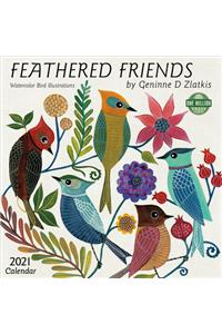 Feathered Friends 2021 Wall Calendar