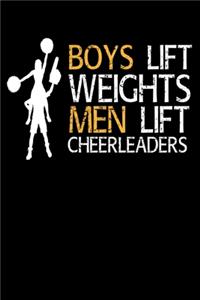 Men Lift Cheerleaders