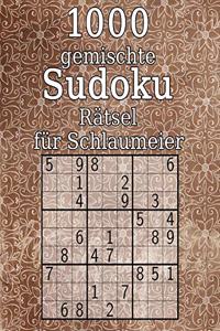 1000 gemischte Sudoku Rätsel für Schlaumeier