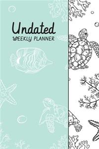 Undated Weekly Planner