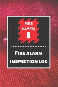 Fire alarm inspection log