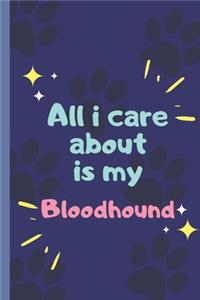 All I Care About Is My Bloodhound- Notebook