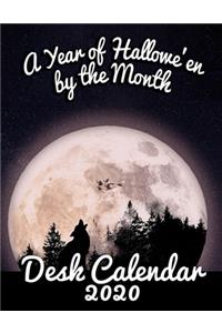 A Year of Hallowe'en by the Month Desk Calendar 2020
